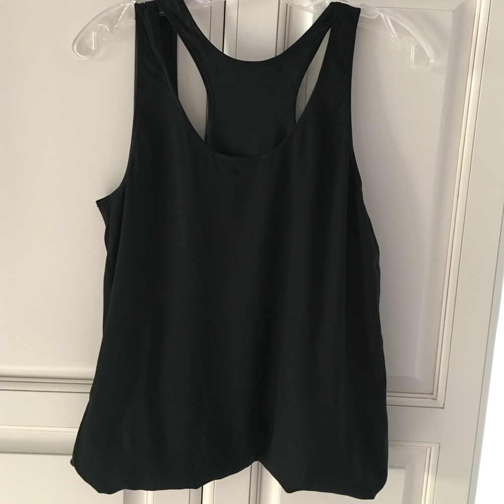 Rory Beca black double layer Razorback silk top - Picture 4 of 5
